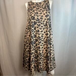 Bombom Dress Cheetah Small Sleeveless Animal Print Mob Wife‎ Oversized